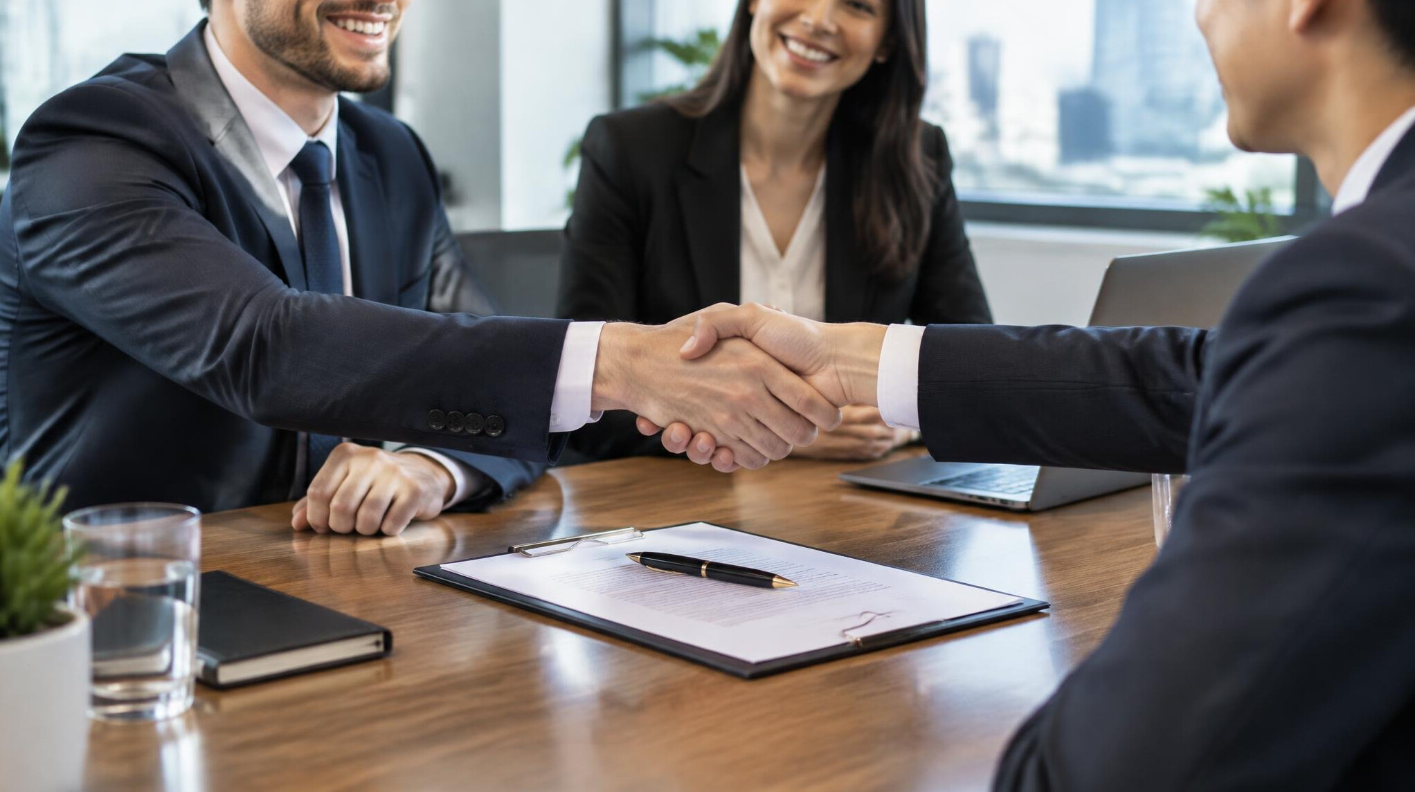 handshake after agreement