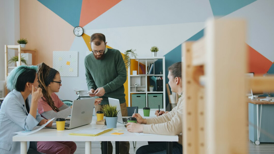 diverse team in discussion
